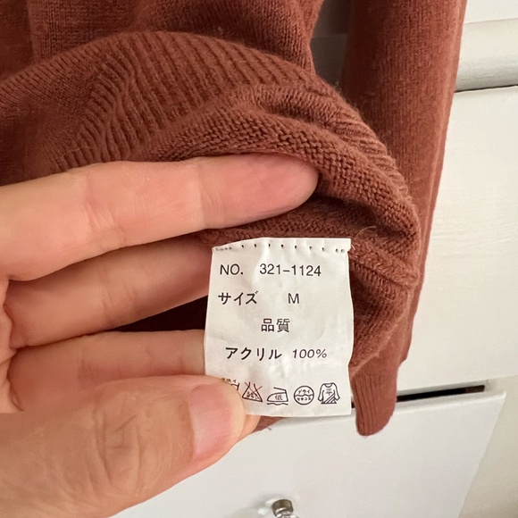 Zootie Des Sucettes Sweater w/Rolled Neck in Rust Size Medium - Picture 4 of 6
